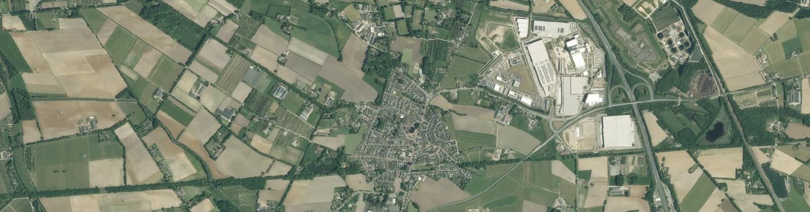 Luchtfoto van Haps buitengebied