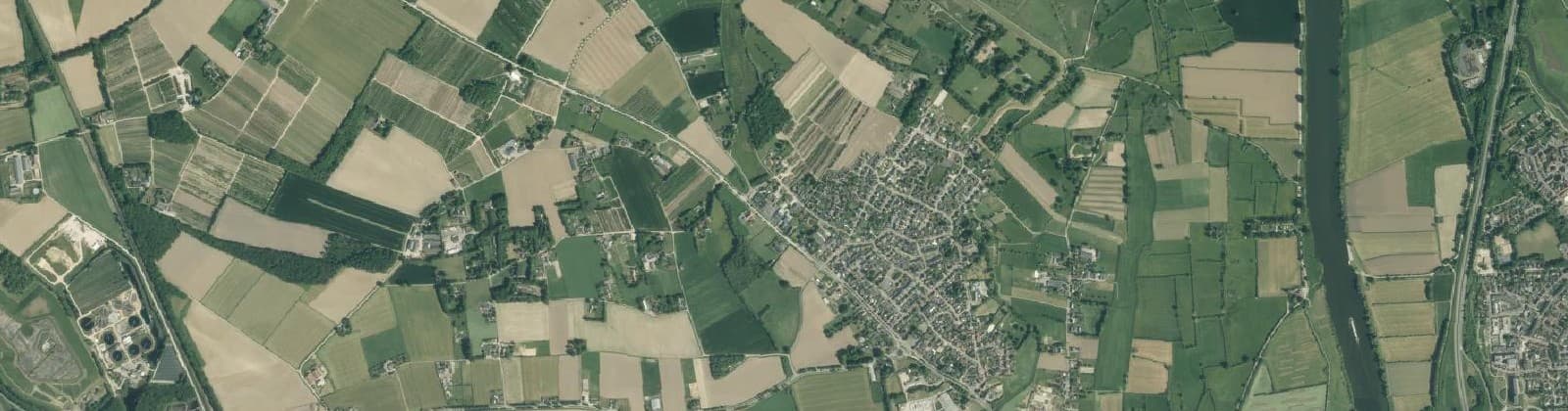 Luchtfoto van Oeffelt buitengebied