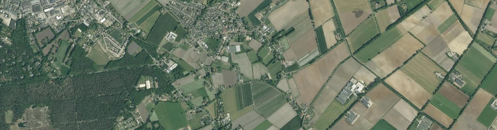 Luchtfoto van Sint Hubert buitengebied