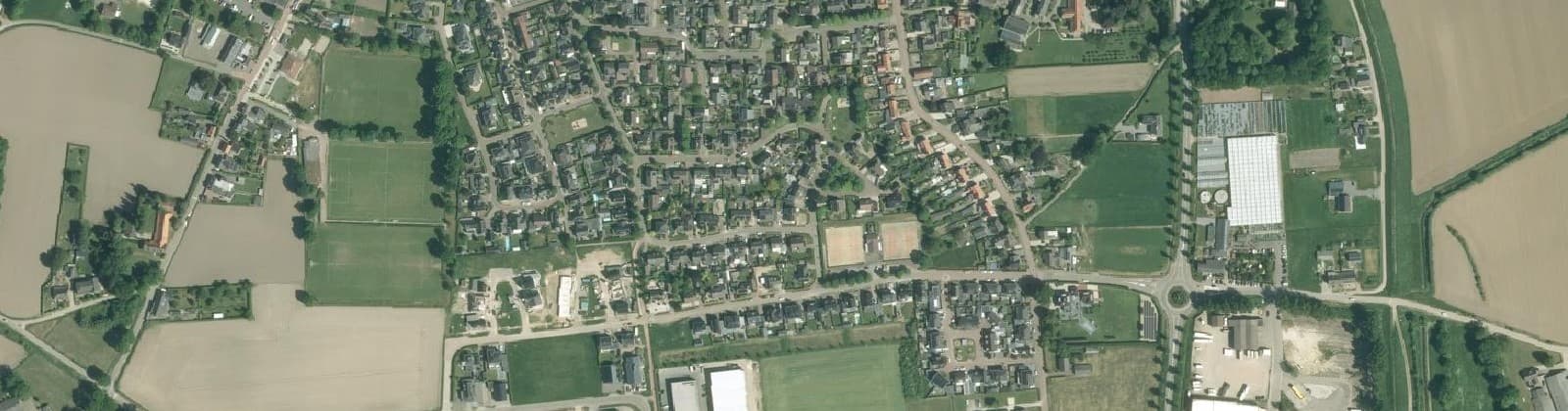 Luchtfoto van Beugen Centrum