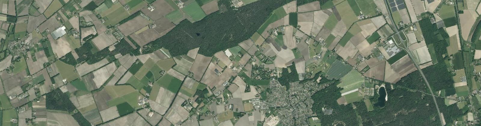 Luchtfoto van Overloon buitengebied