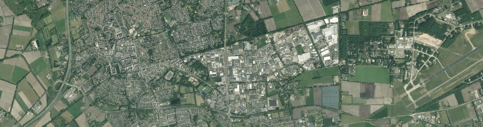 Luchtfoto van Loopkant-Liessent-Goorkens