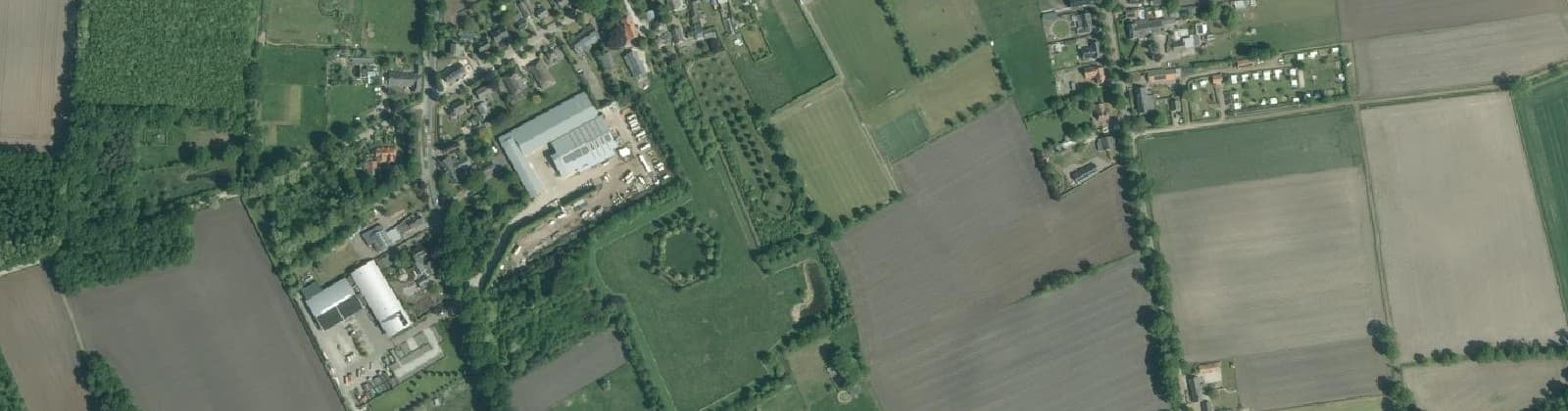 Luchtfoto van Oventje