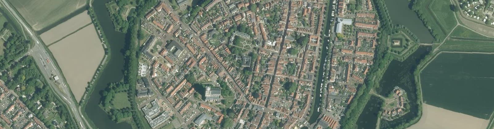 Luchtfoto van Brielle