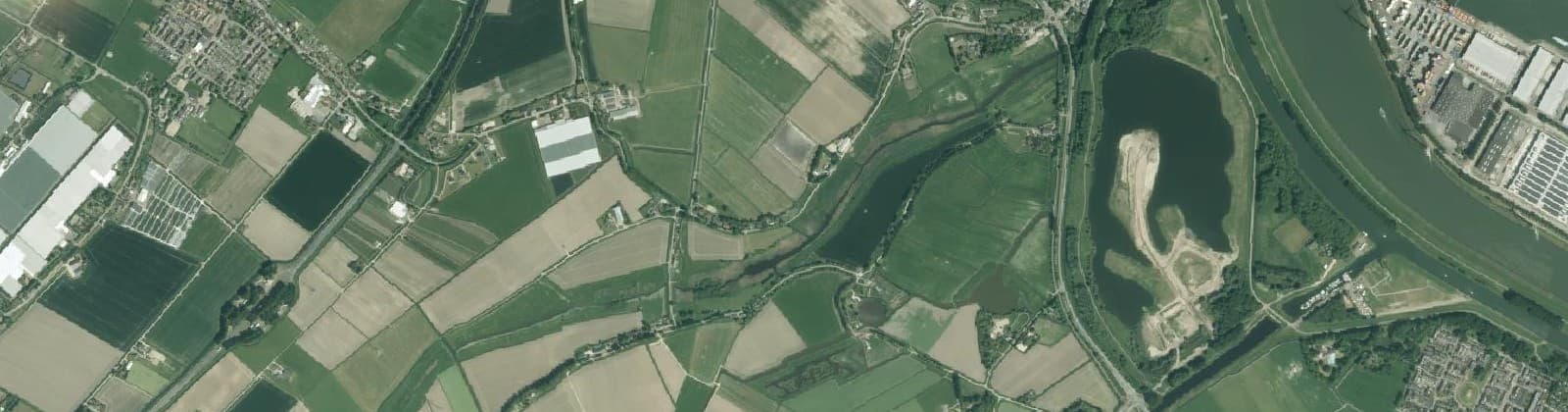 Luchtfoto van Verspreide huizen