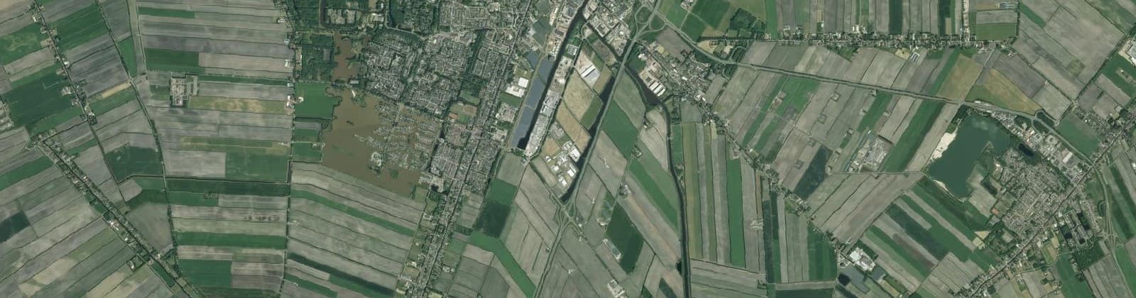 Luchtfoto van Veendam