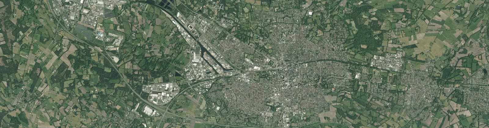 Luchtfoto van Enschede