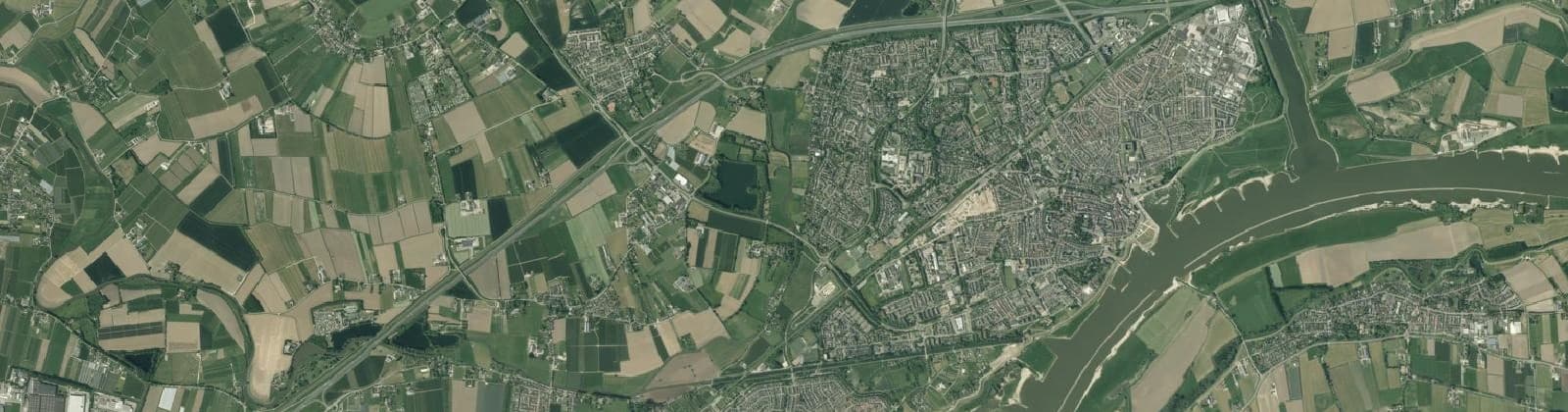 Luchtfoto van Tiel