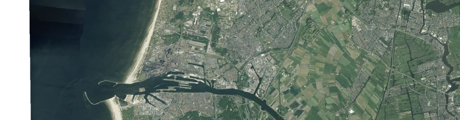 Luchtfoto van Beverwijk