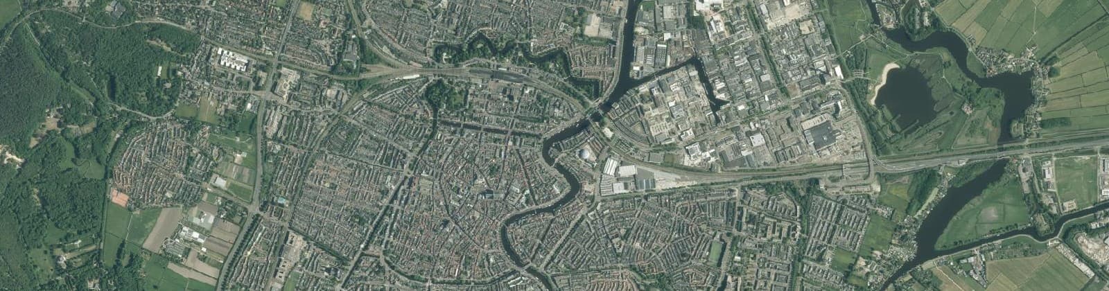 Luchtfoto van Haarlem