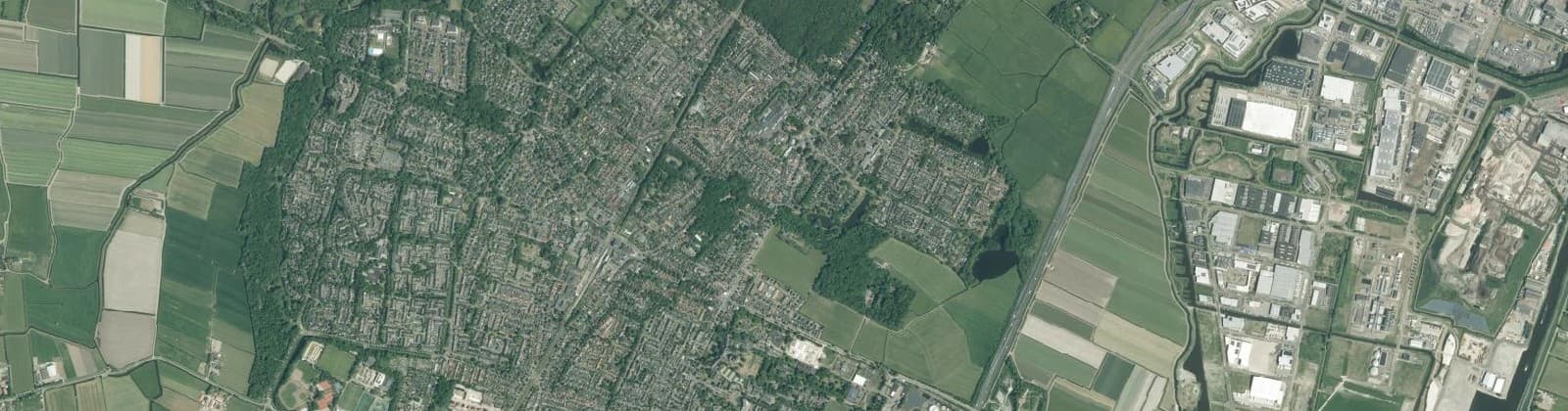 Luchtfoto van Heiloo