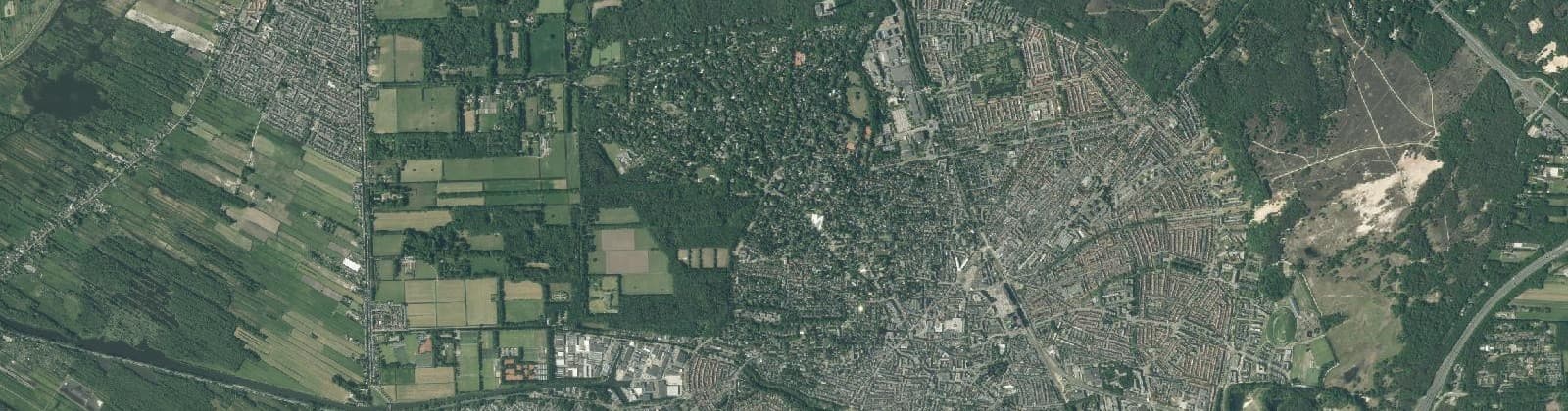 Luchtfoto van Hilversum