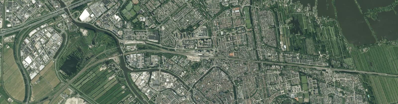 Luchtfoto van Gouda