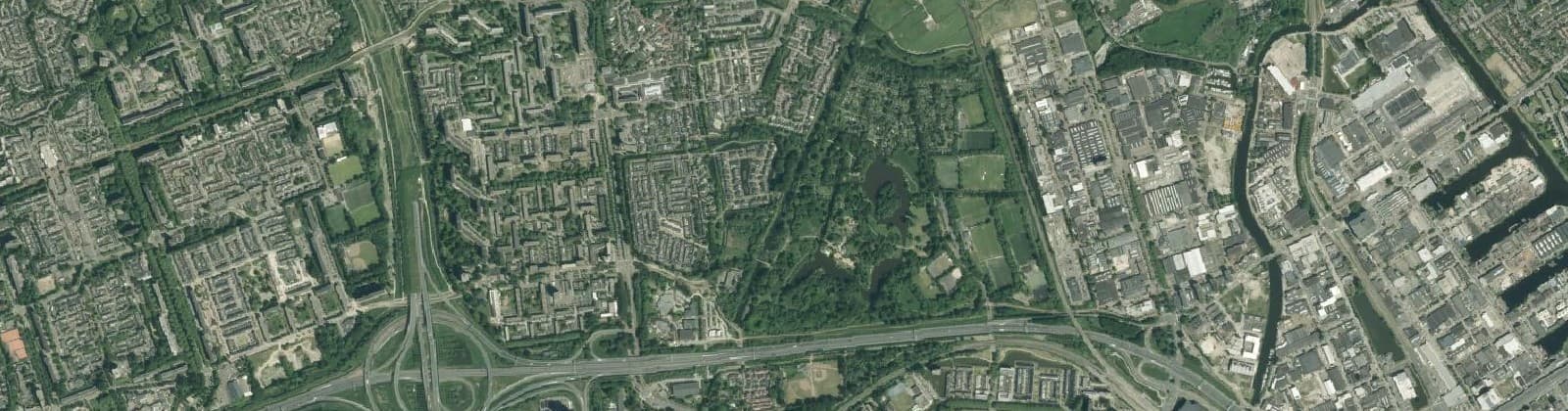 Luchtfoto van Schiedam