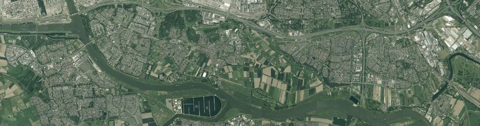 Luchtfoto van Albrandswaard