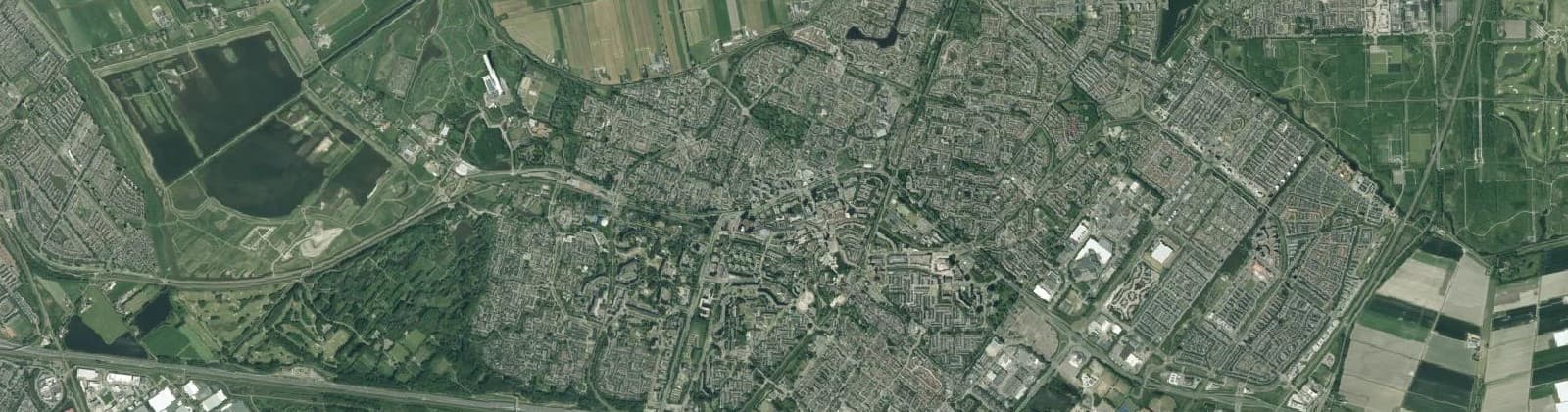 Luchtfoto van Zoetermeer