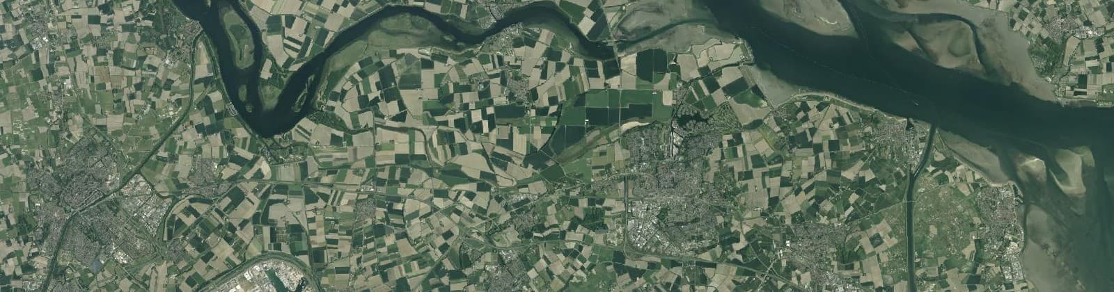Luchtfoto van Goes