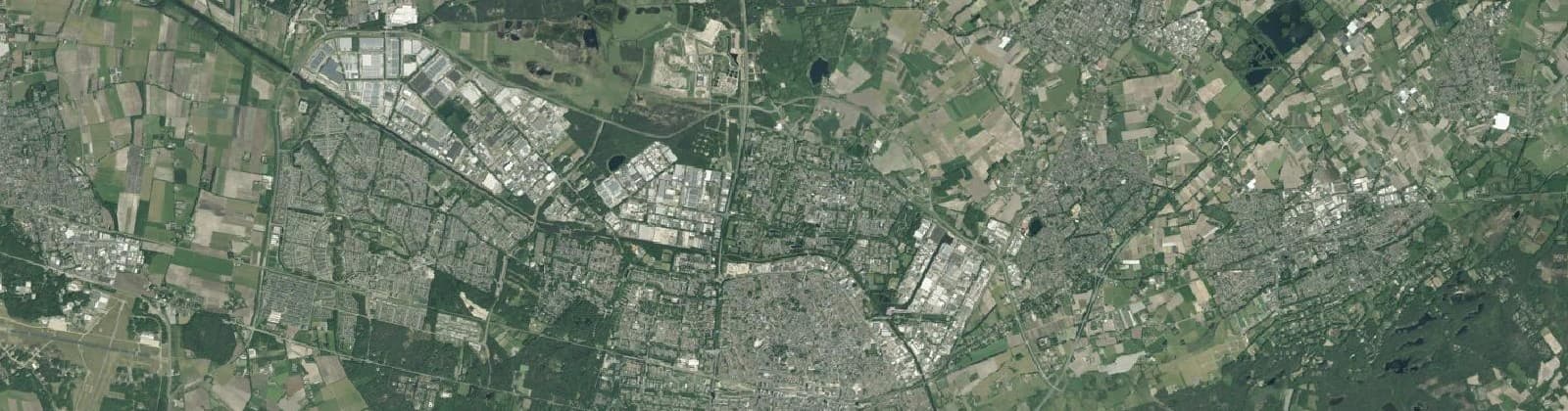 Luchtfoto van Tilburg