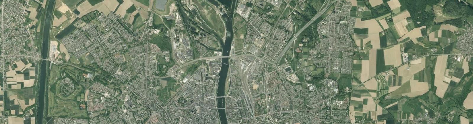 Luchtfoto van Maastricht
