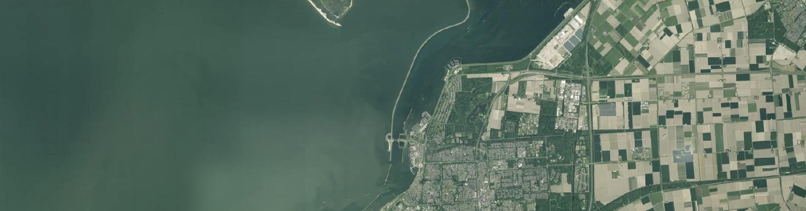 Luchtfoto van Lelystad