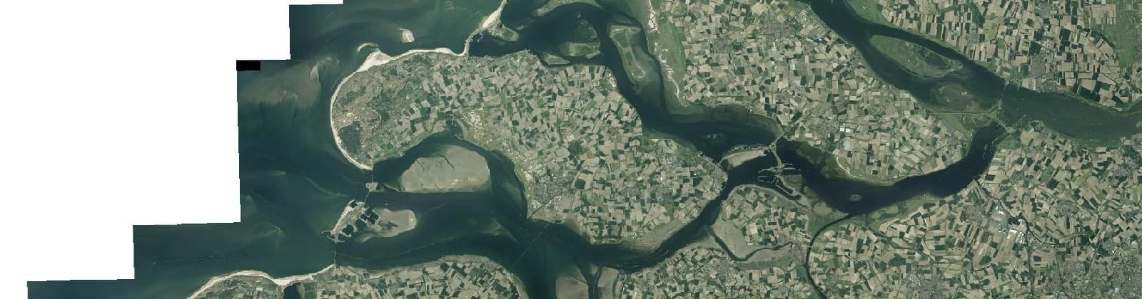 Luchtfoto van Schouwen-Duiveland