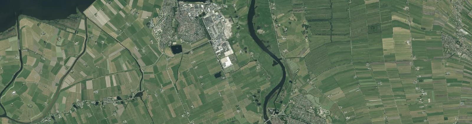 Luchtfoto van Zwartewaterland