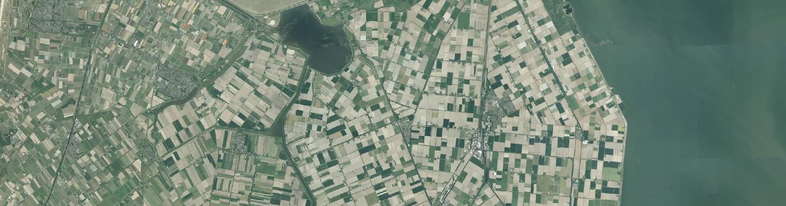 Luchtfoto van Hollands Kroon