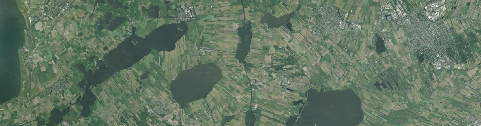 Luchtfoto van De Fryske Marren