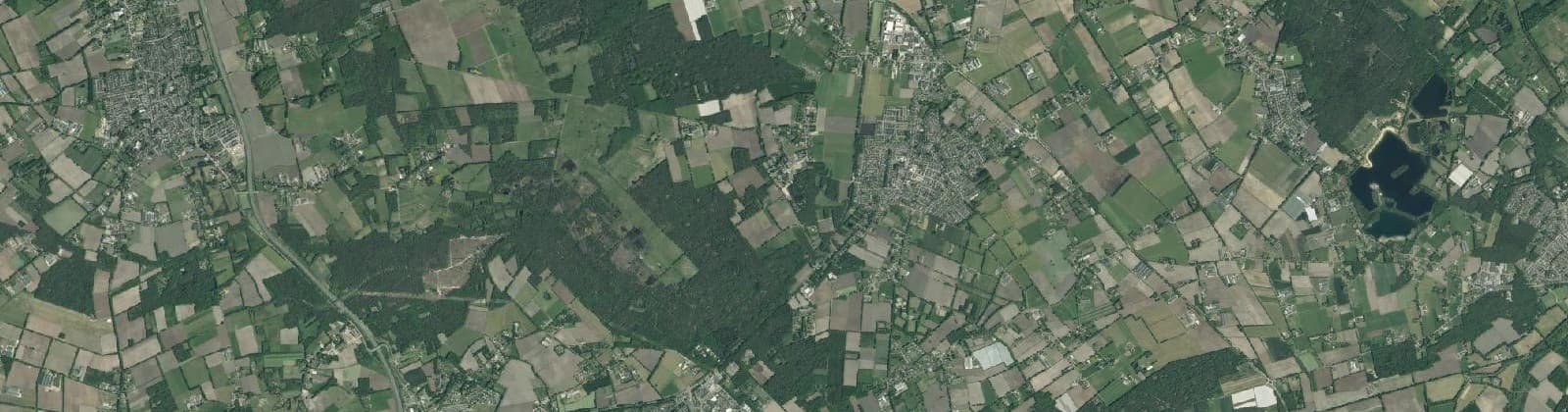 Luchtfoto van Maashorst
