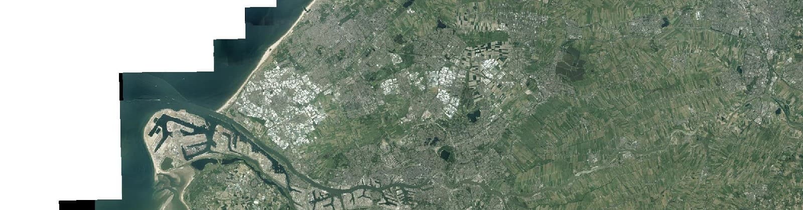 Luchtfoto van Zuid-Holland