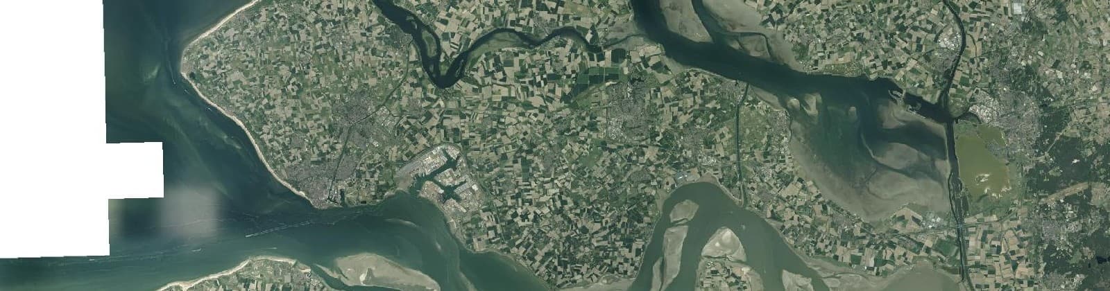 Luchtfoto van Zeeland
