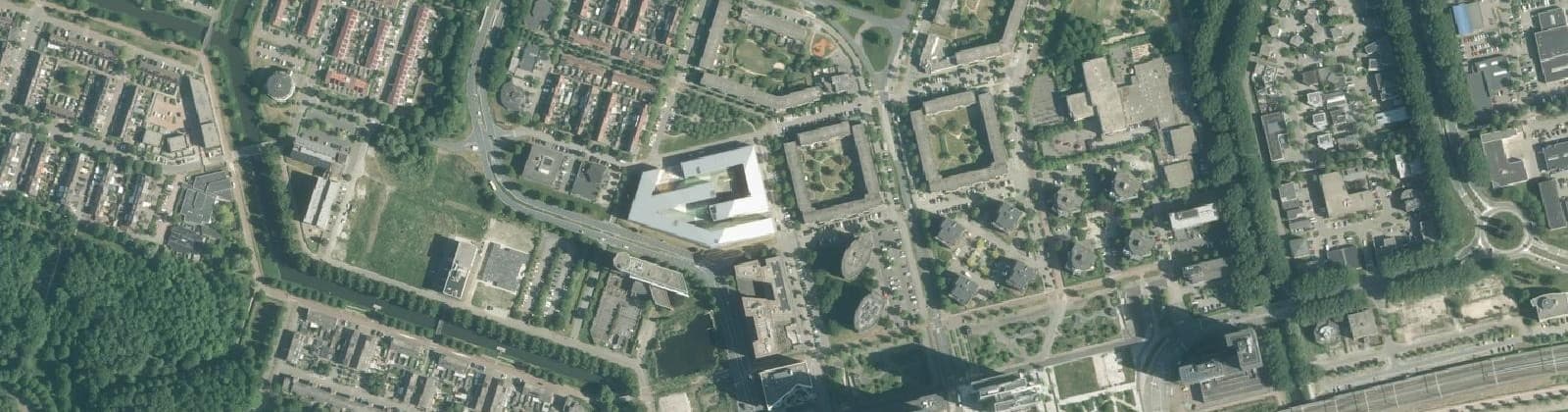 Luchtfoto van Staatsliedenwijk