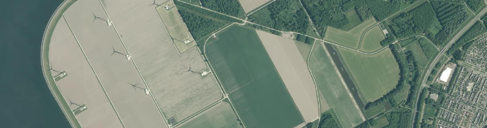 Luchtfoto van Overig Almere Pampus