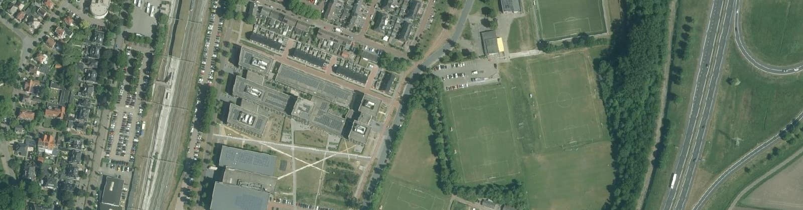 Luchtfoto van Ezinge