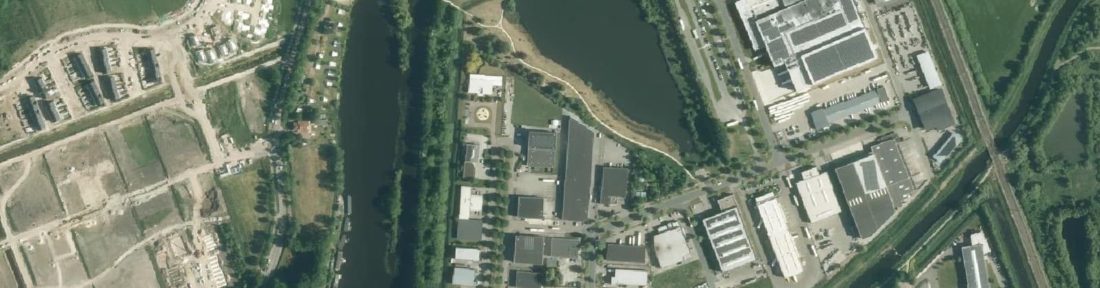 Luchtfoto van Industrieterrein Noord