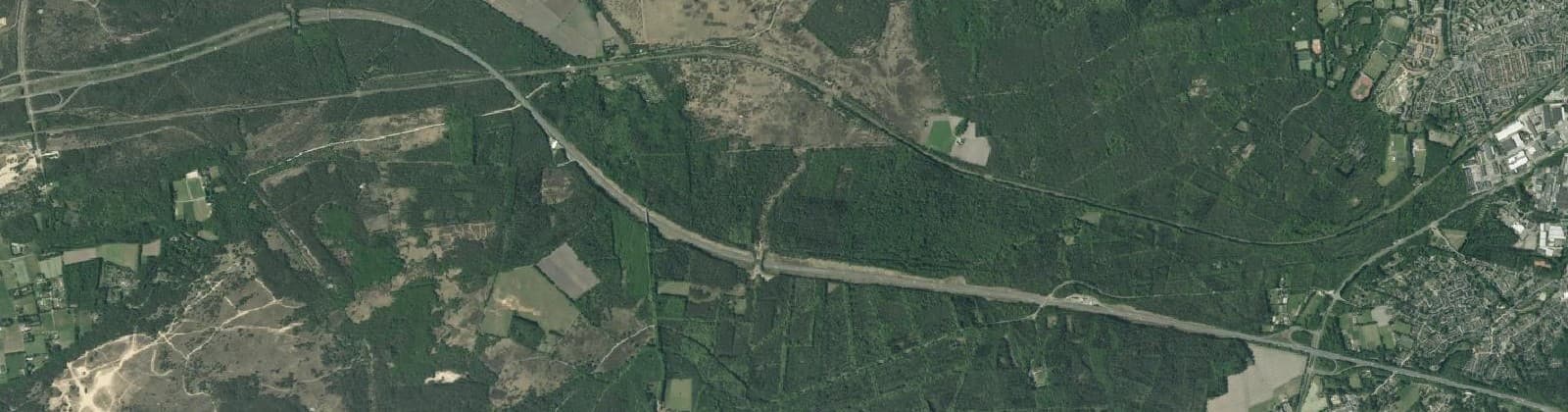 Luchtfoto van Hoog Soeren en Radio Kootwijk