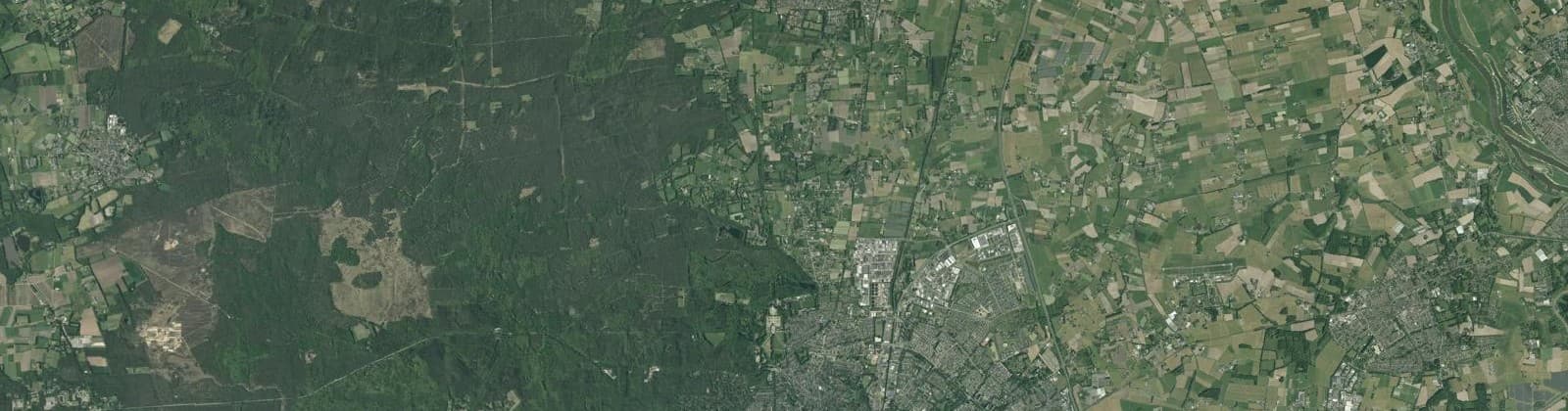Luchtfoto van Wenum Wiesel Beemte