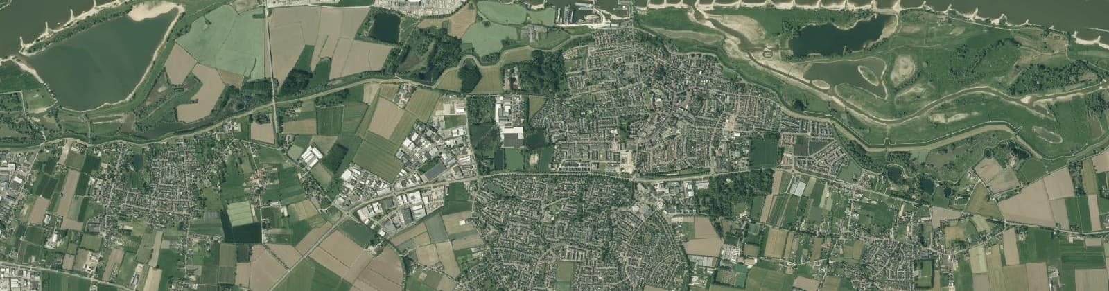 Luchtfoto van Druten