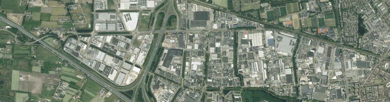 Luchtfoto van Bedrijventerrein