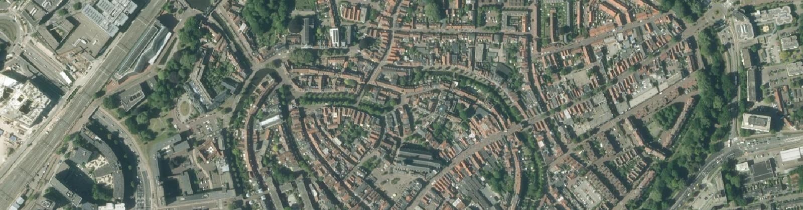 Luchtfoto van Stadskern