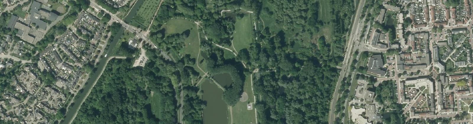 Luchtfoto van Park Oudegein