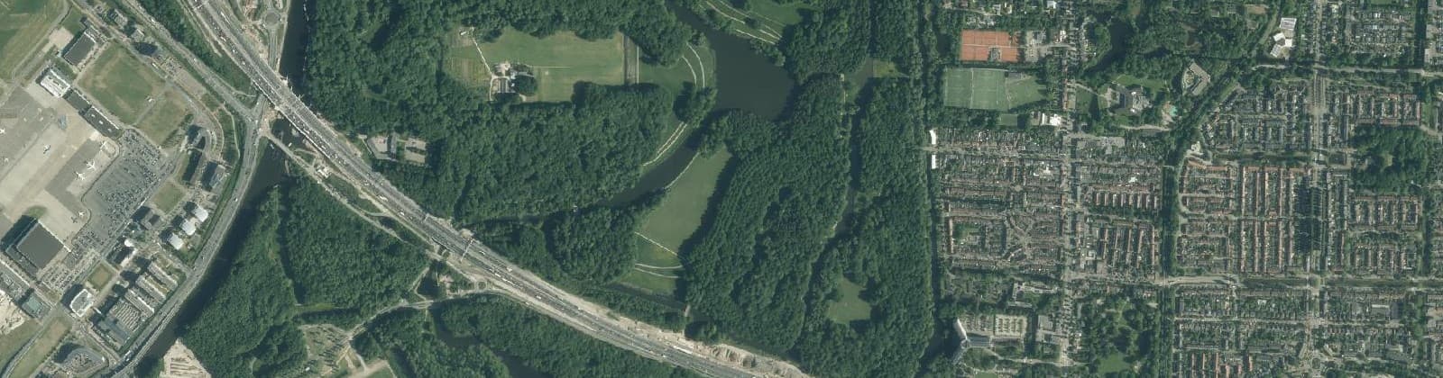 Luchtfoto van Amsterdamse Bos