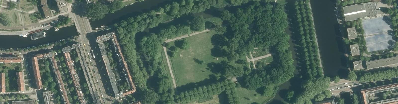 Luchtfoto van Erasmuspark