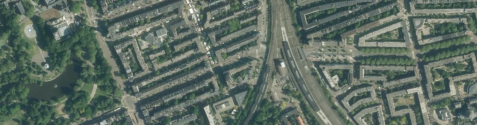 Luchtfoto van Dapperbuurt