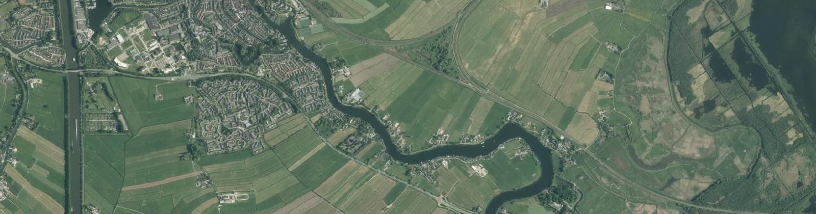 Luchtfoto van Aetsveld/Oostelijke Vechtoever