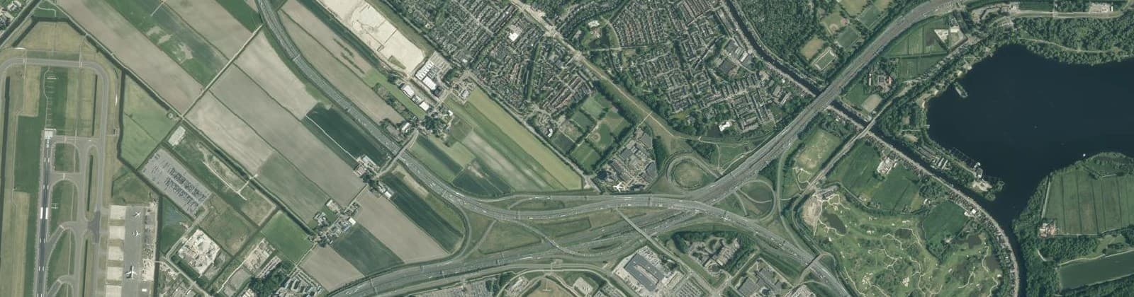 Luchtfoto van Badhoevedorp