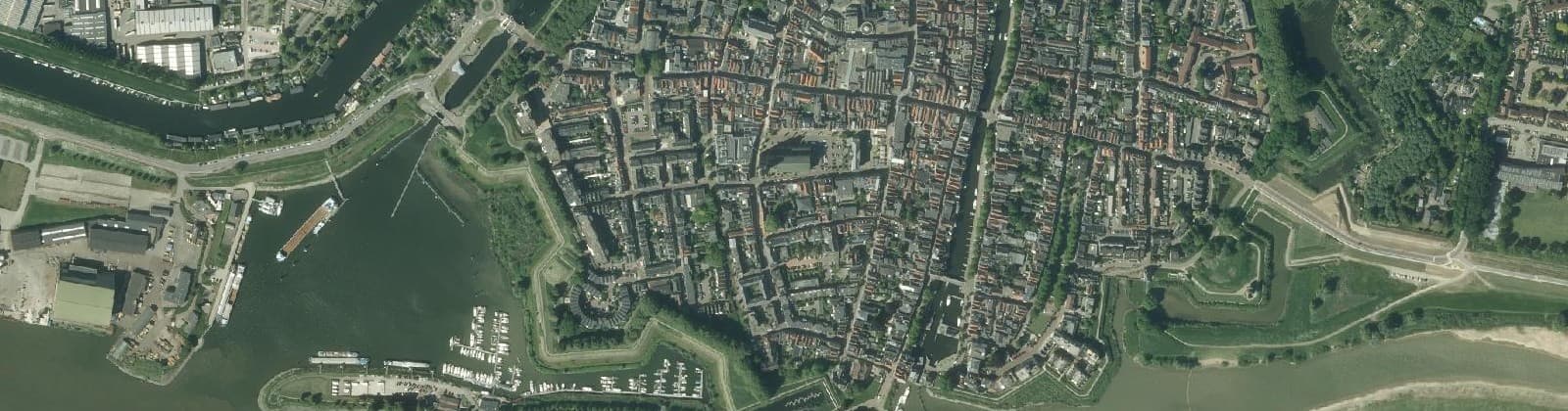 Luchtfoto van Wijk 01 Gorinchem binnenstad