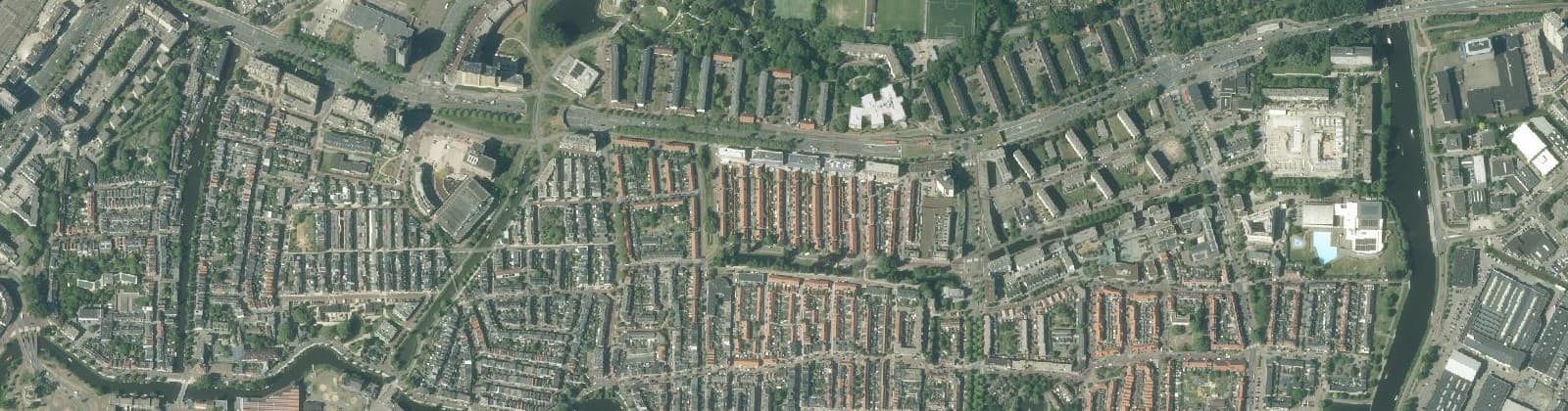 Luchtfoto van Leiden-Noord