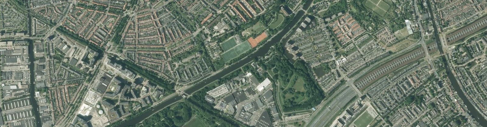 Luchtfoto van Roodenburgerdistrict
