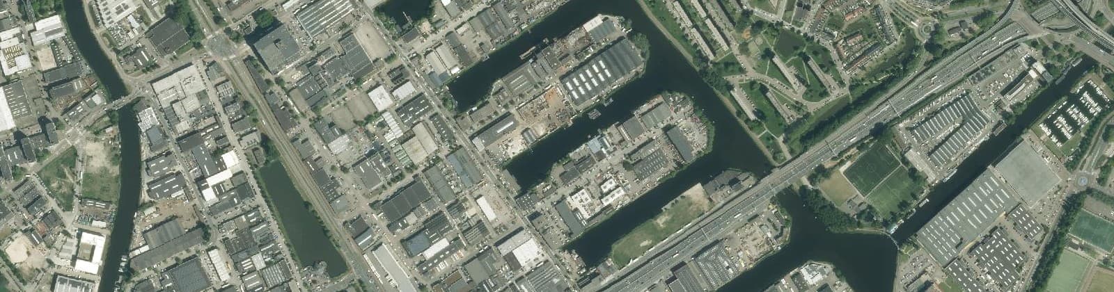 Luchtfoto van Spaanse Polder